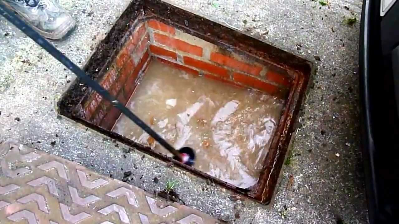 Clogged Outdoor Drains