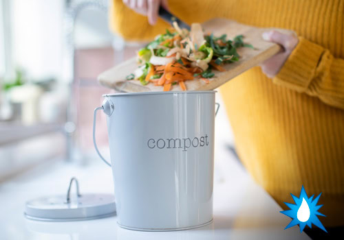 compost instead of clogging pipes