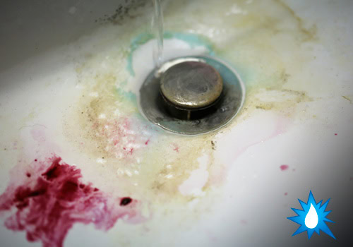 dont pour paint or chemicals down drain