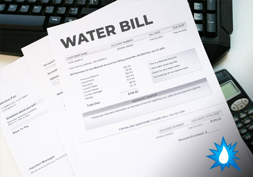 slab leak leading to high water bill